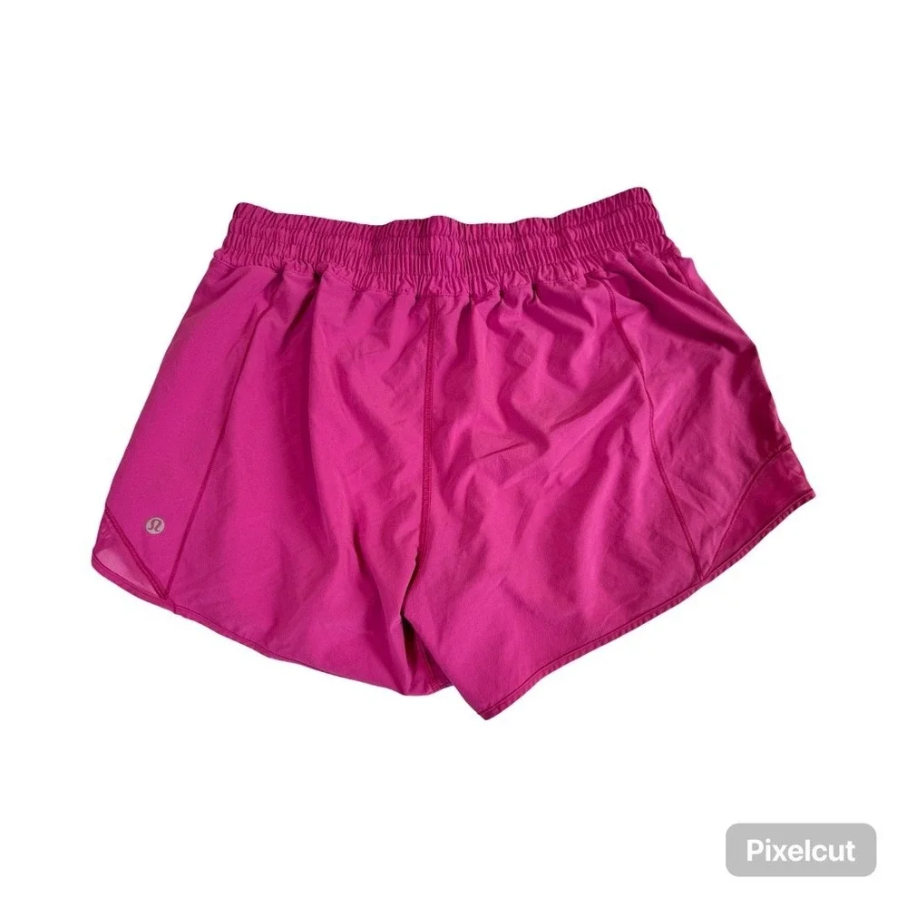 Lululemon Hotty Hot High Rise Lined Shorts Magenta Pink 2.5 Inch Running Gym